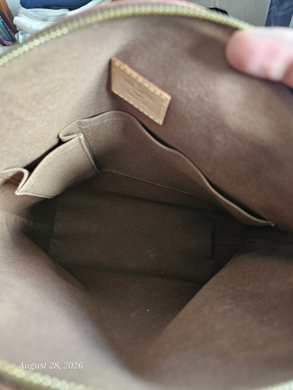 Louis Vuitton Brown Monogram Canvas Top-Handle Bag - Picture 8 of 11
